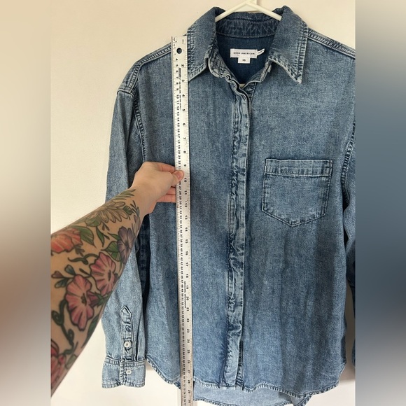 Good American Denim Uniform Shirt XS - Picture 11 of 14